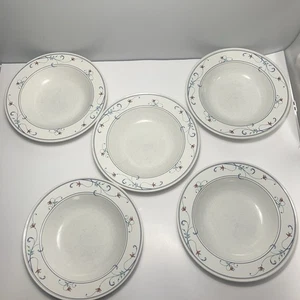 Large Rim Soup Bowl CAC20 ANNETTE 5 PCS MIKASA Intaglio 9 3/8" - Picture 1 of 16