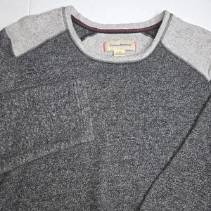 TOMMY BAHAMA Hombre Dos Tonos Gris Pullover Sudadera Talla Grande -733 - Imagen 1 de 8