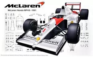 Fujimi F092133 Honda Mp4/6 (Giappone Gp/San Marino Gp/Brasile Gp) Kit Modello 1:24 - Foto 1 di 1