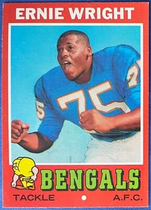 1971 Topps ERNIE WRIGHT #99, Cincinatti Bengals, EX, CENTERED - Bild 1 von 2