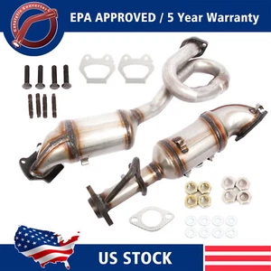 Exhaust Catalytic Converter Front Left & Right for Jeep Wrangler 3.6L V6 2012-18 - Picture 1 of 5