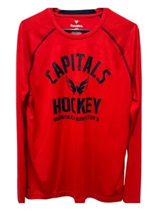 Fanatics NHL Washington Capitals Long Sleeve Tee Red Size Large Unisex Adult. - Picture 1 of 7