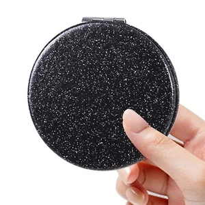 Compact Mirror Pocket Mirror Small Mirror for Purse with Glitter Portable Tra... - Picture 1 of 6