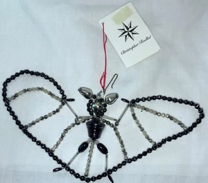1998 RADKO GLASS HALLOWEEN ORNAMENT - ‘DINGBATS’ BAT W/TAG (98-236-0) - Picture 1 of 7