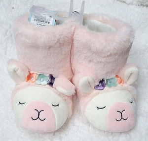 Cat & Jack Toddler Girls' DORIS LLAMA Slippers PINK in SM MED LG BOGO 50% off! - Picture 1 of 2