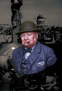 Life Miniatures - Primer Ministro Winston Churchill - Busto de resina 1/9 - LMB005 - Imagen 1 de 9