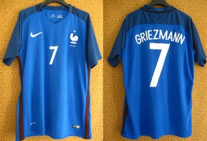 Flocage Officiel Sportingid Équipe De France Griezmann Third 2016/2018 - Neuf