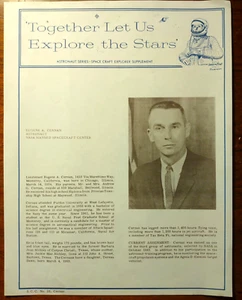 1965 Eugene A Cernan Astronaut Series - Space Craft Explorer Magazine Supplement - Picture 1 of 3