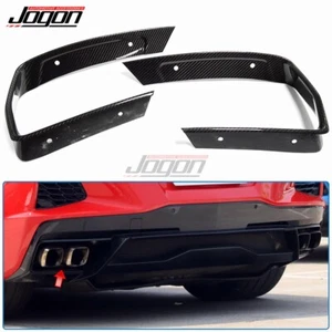 Cubierta de ventilación lateral parachoques trasero de fibra de carbono para Corvette C8 Stingray 2020-2023 - Imagen 1 de 9