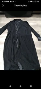 Avenue Velour Langarm Wickelkleid Gr. 26 schwarz - Bild 1 von 1