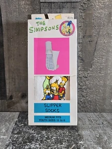 The SIMPSONS Vintage Slipper Socks 1990 Adult - Picture 1 of 5