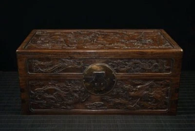 16'' Chinese Antique Wood Box natural old Rosewood Box storage box - Image 1 of 4