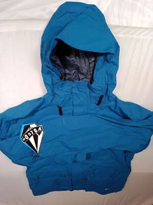 VOLCOM MEN'S RADAR INSULATED WATERPROOF SNOW JACKET L BLUE G0451211 FREE SHIPP - Image 1 of 3