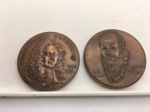 Medals Bronze By Charon Notariat French Caisse Of Deposits 1974 - Bild 1 von 4
