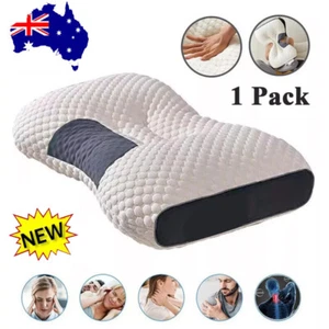 Cervical Pillow Orthopedic Soft For Neck Pain Support Sleeping Massage Relaxing - Picture 1 of 15