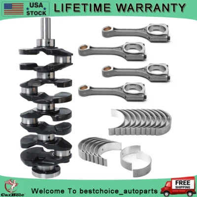 Crankshaft & Cong Rods & Bearing For 2012-2020 Kia Sorento Hyundai Tucson 2.4L - Image 1 of 4