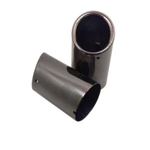 Car Rear Exhaust Tip Muffler Tailpipe For 18-21 BMW X3 X4 G02 G08 G01 Black 2pcs - Bild 1 von 5