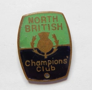 Vintage North British Champions Club Enamel badge thistle Design - Picture 1 of 3