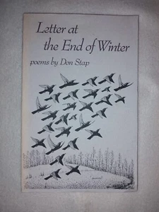 Letter at the End of Winter poems by Don Stap 1987 pb 1st ed good condition - Picture 1 of 8