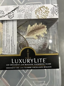 Luxury Lite Led Ornament With Realistic Flickering Flame - Picture 1 of 4