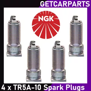 NGK Spark Plugs x 4 for Ford Fiesta MK6 1.25 / 1.4 / 1.6 from 2002-2009 TR5A-10 - Picture 1 of 2