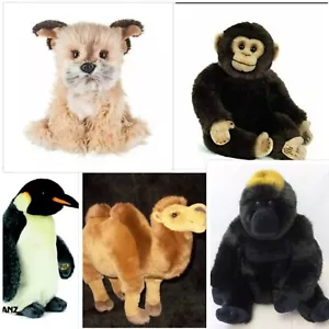 LOT of Signature Webkinz NO CODE Penguin, Camel, CHIMPANZEE, Border TERRIER Dog - Picture 1 of 6