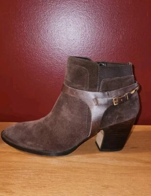 Mujer Ivanka Trump Gamuza Botines Talla 9 Marrón Botines Foto 1 de 4