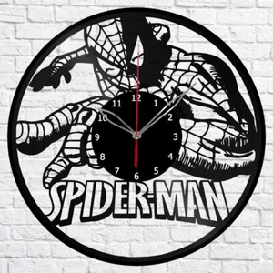 Vinyl Clock Spiderman Wall Clock Unique Art Vinyl Record Wall Clock 1318 - Bild 1 von 12