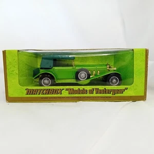 Matchbox Die Cast Y16 Mercedes SS Coupe 1973 Green Roof Version Boxed - Bild 1 von 5
