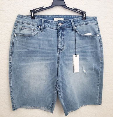 Habitual 女式 29 卷袖口百慕大短裤 7 英寸内缝破旧中腰 * M7 — 第 1/4 张图片