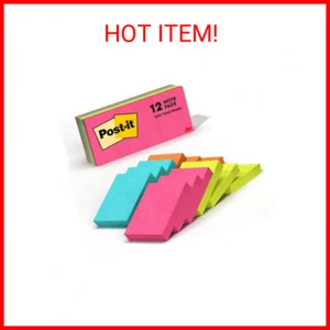 Post-it Mini Notes, 1.5x2 in, 12 Pads, America's #1 Favorite Sticky Notes, Popti - Picture 1 of 2