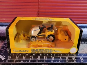 Ertl Cub Cadet Lawn and Garden Tractor Set 1/16 Diecast & Plastic Replica - Picture 1 of 5
