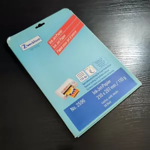 ZWECKFORM No.2596 Inkjet-Papier A4 110g/m² 12 Blatt Farbbrillianz 720dpi - Bild 1 von 3