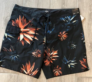 Vans Boardshorts Men's 38 Print floral 18" Swimwear Trunks new - Picture 1 of 6
