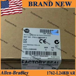 New Factory Sealed AB 1762-L24BWAR SER C MicroLogix 1200 24 Point Controller - Picture 1 of 4