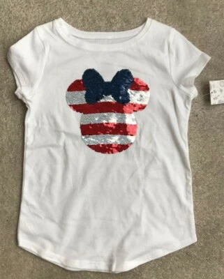 Jumping Bean Disney Minnie Mouse Sequin Shirt - Girl Sizes 4 or 6 NEW $22 - Image 1 of 2