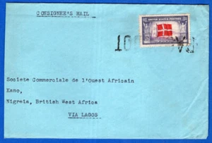 USA TO NIGERIA, PAQUEBOT CANCELAR PORTADA, 1944, EN MUY BUEN ESTADO - Imagen 1 de 2