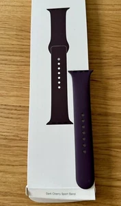 Genuine Apple Watch Part Sport Band 38mm M/L One Half Of Strap DARK CHERRY - Zdjęcie 1 z 2