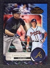 Chipper Jones /50 Class 3 Topps Gold Label 2022