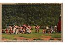 Carte postale amérindiens Cherokee costume autochtone complet cachet de la poste 1939