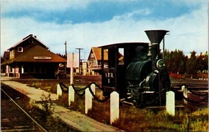 Lok Bahnhof Fairbanks Alaska Postkarte - Bild 1 von 2