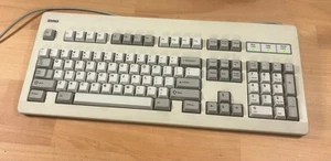 NCR Mechanical Clicky Keyboard Vintage H0150-STD1-12-17 Beige Tested PS/2 PS2 - Picture 1 of 15