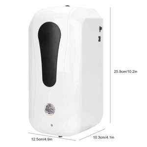 Hand Sanitizer Automatic Soap Dispenser Wall Mount 40.58 oz Touchless White Open - Picture 1 of 4