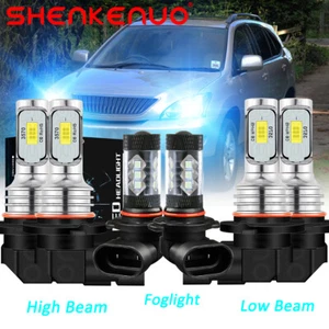 For Lexus RX300 1999-2001 2002 2003 Combo 6x LED Headlight Bulbs Hi/Lo+Fog Light - Picture 1 of 10