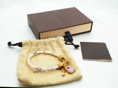 Autentico bracciale Louis Vuitton monogramma multicolore Lockit M6604 accessori - Immagine 1 di 4