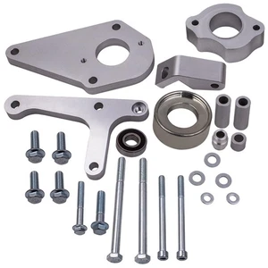 Performance Low Mount Alternator Power Steering Pump Brackets For LSX LS1 LS6 - Picture 1 of 12