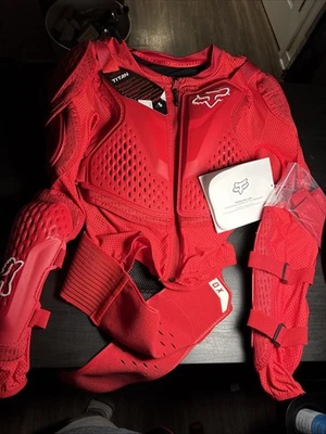 Fox Titan Sports jacket red Protective S NWT Guard and Deflector - Image 1 of 4