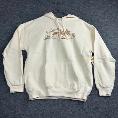 Sudadera con Capucha Billabong Para Hombres Grande Crema Playa Trópicos Pullover Polar Surf Gráfico Foto 1 de 4