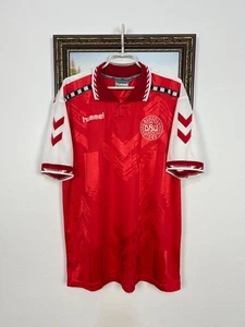 Denmark Home football shirt 1996 Soccer Hummel Jersey Mens Trikot Size XL - Picture 1 of 16