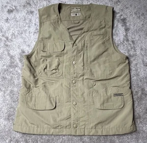 Chaleco utilitario Royal Robbins para hombre caqui M nailon exterior 8 bolsillos pesca con mosca - Imagen 1 de 10
